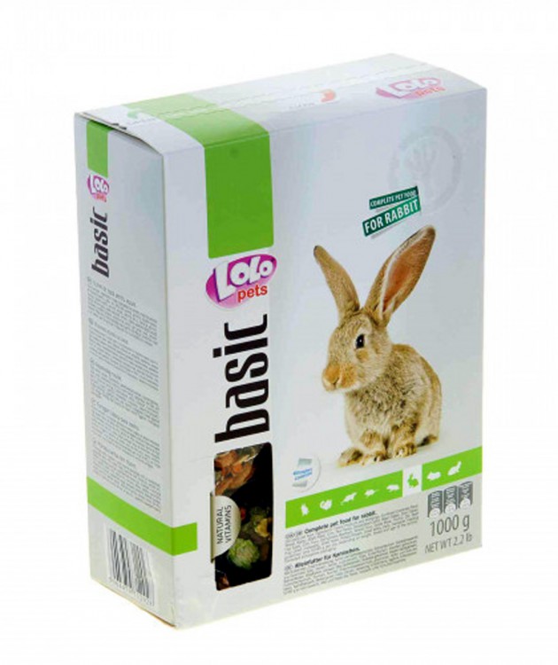LoLo Pets Rabbit Food Complete - Полнорационный корм для кролика, 500 гр.