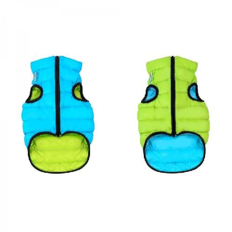 COLLAR AiryVest Lumi куртка д/собак двусторонняя светящаяся, салатово-голубая, размер S 40