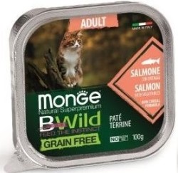 MONGE (Монж) Cat BWild GRAIN FREE Консервы из лосося для кошек 