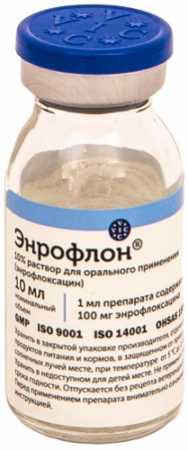 Энрофлон 10% раствор пероральный 10 мл (замена Байтрил 10%)