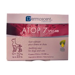 ATOP 7 Spot-on (Атоп 7 Спот-он) - Успокаивающее капли при атопии и аллергии кожи собак и кошек 0-10кг