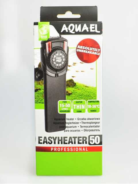 AquaEl (АкваЭль) Easyheater 50 - Обогреватель пластиковый, небьющийся с терморегулятором 16 см (EH - 50W)
