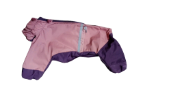  Комбинезон-дождевик холодный сука (фиолетово-розовый) длина спины (27), объем груди (40)