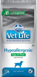 Farmina (Фармина) Vet Life Hypoallergenic EGG & RICE  -​ Гипоаллергенный сухой корм для собак, яйцо с рисом, 12 кг