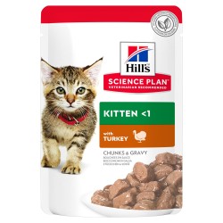 Hills (Хиллс) Science Plan Feline Kitten with Turkey - Корм для котят с Индейкой (Пауч) 85 г 12 шт