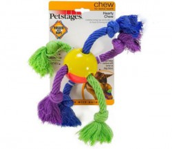 Petstages Hearty Chew - Игрушка для щенков "Мячик с канатами"