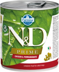Farmina N&D Prime (Фармина НД Прайм) Консервы беззерновые для взрослых собак всех пород с курицей и гранатом 285 г