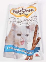 Мнямс - Лакомые палочки для кошек Индейка ягненок