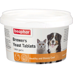 Beaphar Витаминизированное лакомство с пивными дрожжами и чесноком д/кошек и собак 250шт