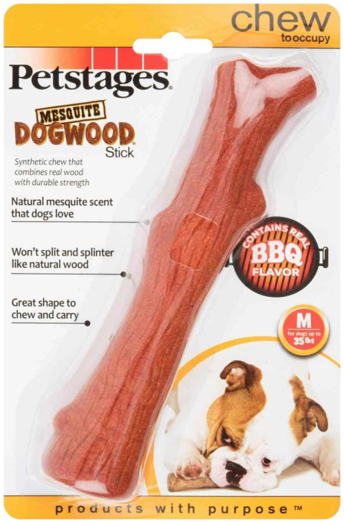 Petstages Mesquite Dogwood Игрушка для собак Косточка с ароматом барбекю средняя 18 см