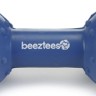 Beeztees Игрушка для собак Гантель с колокольчиком голубая резина 11,5 см