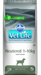 Farmina Vet Life (Фармина Вет Лайф) Neutered Dog 1-10 kg Сухой лечебный корм для кастрированных или стерилизованных собак весом до 10 кг 2 кг