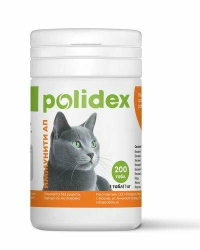 Polidex Immunity Up (Полидекс Иммунити Ап) Витамины для иммунитета для кошек 200 табл
