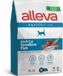 Alleva Equilibrium (Аллева Эквилибриум) Sensitive Сухой корм для взрослых кошек с чувствительным пищеварением с рыбой 400 г