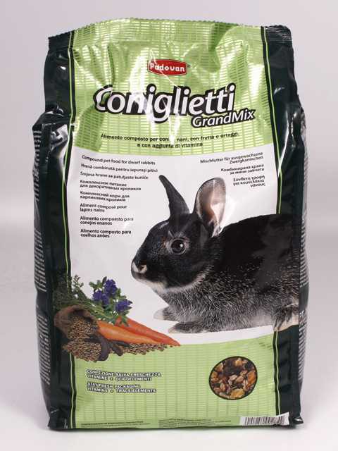 Padovan (Падован) GrandMix Coniglietti - Корм для Декоративных Кроликов Комплексный 3 кг
