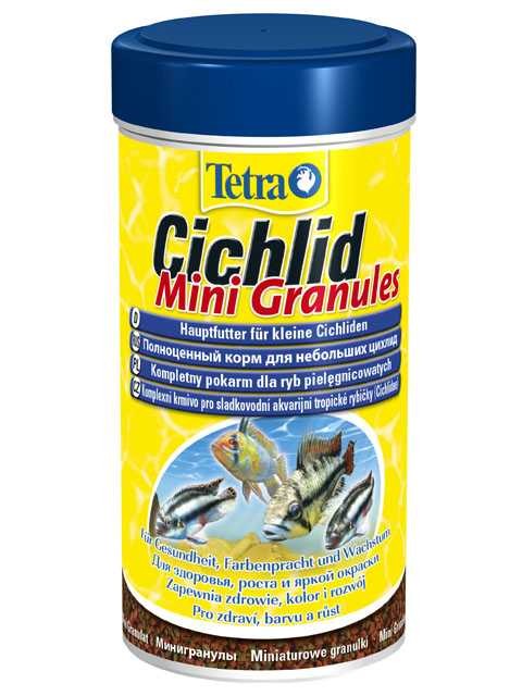Tetra (Тетра) Cichlid Mini Granules Корм для небольших цихлид (гранулы) 110 г 250 мл