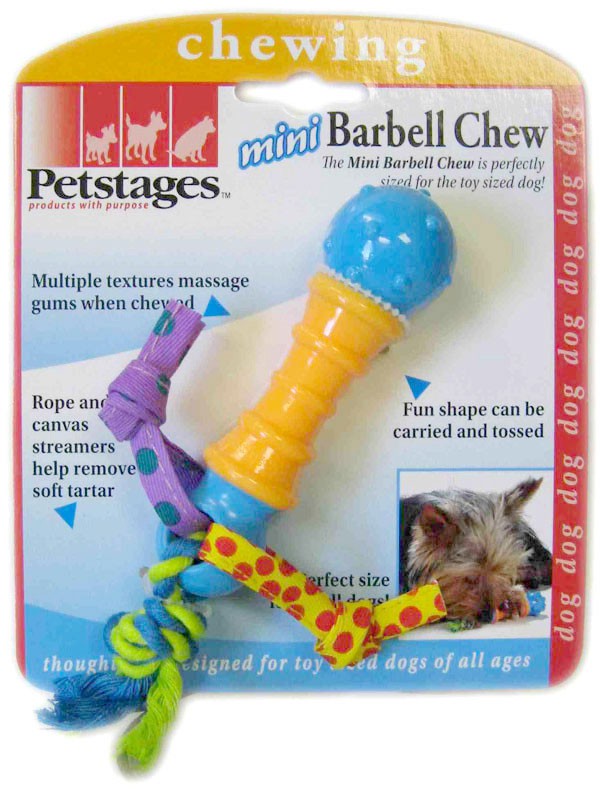 Petstages Mini - Игрушка для собак "Гантеля" Резина