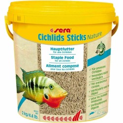 Sera (Сера) Cichlid Sticks Nature Корм для цихлид 2 кг 10 л (палочки, банка)