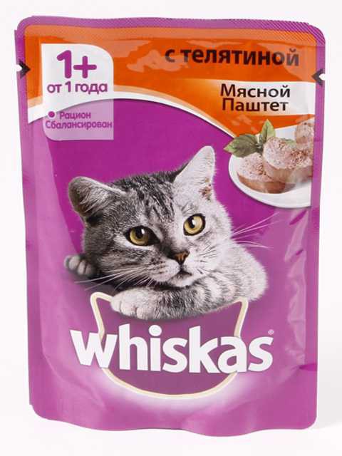 Whiskas (Вискас) - Мясной паштет с Телятиной