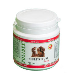 POLIDEX Multivitum plus (Полидекс Мультивитум плюс) - Витамины д/собак 150таб