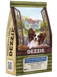 Dezzie (Дэзи) Adult Small Breed Сухой корм для взрослых собак мелких пород с курицей и говядиной 800 г