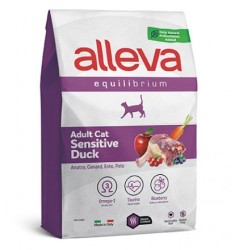 Alleva Equilibrium (Аллева Эквилибриум) Sensitive Сухой корм для взрослых кошек с чувствительным пищеварением с уткой 400 г