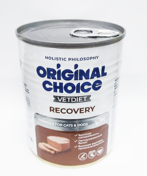Original Choice VetDiet Recovery Консервы для собак и кошек в период восстановления 340 г