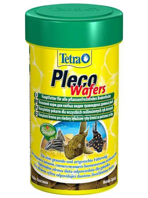 Tetra (Тетра) Pleco Wafer - Корм для сомиков и водорслеедов (Пластинки) 105 г/250 мл