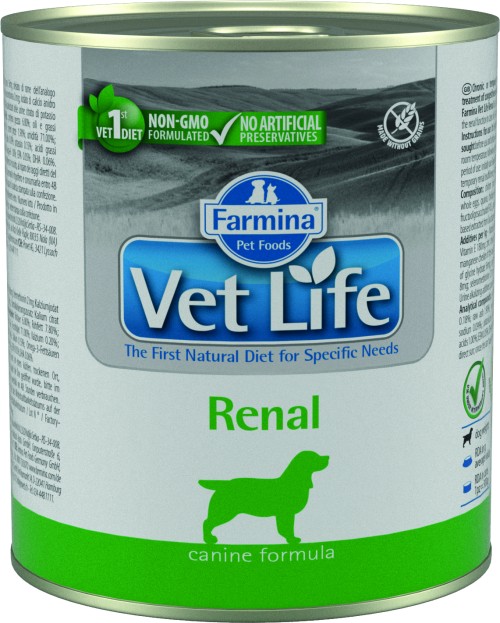 Farmina Vet Life (Фармина Вет Лайф) Renal Консервы лечебные для собак при почечной недостаточности 300 г