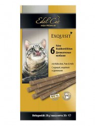 Edel Cat (Эдель Кэт) - Деликатесные колбаски для кошек с Курицей и Индейкой