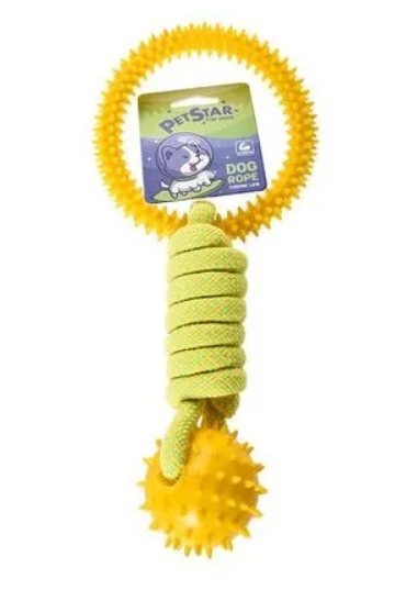Pet star Игрушка для cобак Канат с мячом резина 30 см