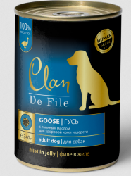 Clan De File (Клан Де Филе) Консервы для собак с гусем 340 г