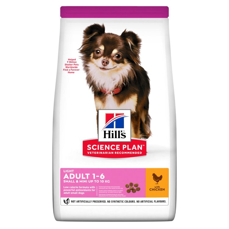 Hills (Хиллс) Science Plan Canine Adult Small&Miniature Light Original - Корм для собак миниатюрных пород (Лайт)