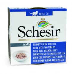 Schesir (Шезир) Tonno Blanchetti - Корм для кошек с Тунцом и Снетками (Упаковка 14шт)