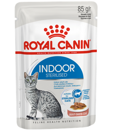 ROYAL CANIN (Роял Канин) Indoor Sterilized Влажный корм для стерилизованных кошек, живущих в помещении пауч 85 г