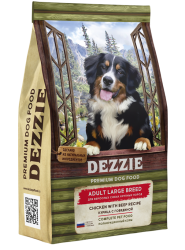 Dezzie (Дэзи) Adult Large Breed Сухой корм для взрослых собак крупных пород с курицей и говядиной 3 кг