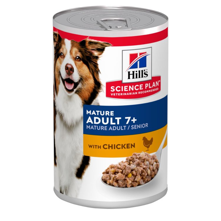 Hills (Хиллс) Science Plan Canine Mature Adult 7+ Savoury Chicken - Корм для пожилых собак с Курицей (Банка) 370 гр