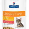 Hills (Хиллс) Prescription Diet c/d Multicare Feline - Корм для кошек с Лососем Лечение МКБ (Пауч)