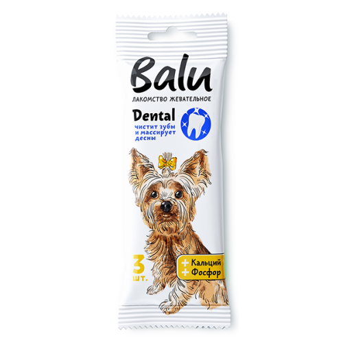Балу BALU Dental Лакомство Жевательное д\собак мелких пород S 36г