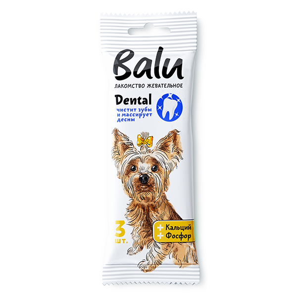 Балу BALU Dental Лакомство Жевательное д\собак мелких пород S 36г