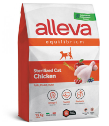 Alleva Equilibrium (Аллева Эквилибриум) Сухой корм для стерилизованных кошек и кастрированных котов с курицей 1,5 кг