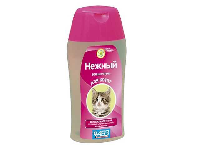 АВЗ Нежный для котят Зоошампунь гипоаллергенный с хитозаном и алоэ вера 180 мл