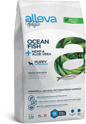 Alleva Holistic (Аллева Холистик) Puppy medium Сухой корм для щенков средних пород с океанической рыбой, коноплей и алоэ 800 г