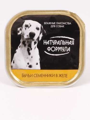 Натуральная Формула - Бычьи семенники в желе для Собак
