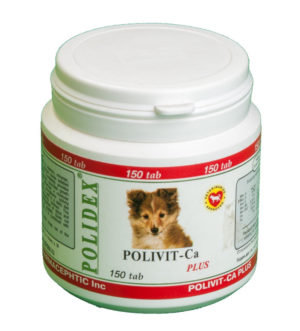 Polidex Polivit-Ca Plus (Полидекс Поливит-Кальций Плюс) Витамины для собак 150 табл