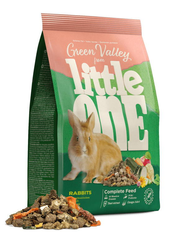 Little One Зеленая Долина Кролик - Корм из разнотравья для кроликов, 750 гр.