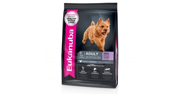 Eukanuba Adult Small breed Сухой корм для взрослых собак мелких пород 800 г
