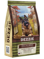 Dezzie (Дэзи) Adult All Breed Сухой корм для взрослых собак всех пород с курицей и говядиной 3 кг