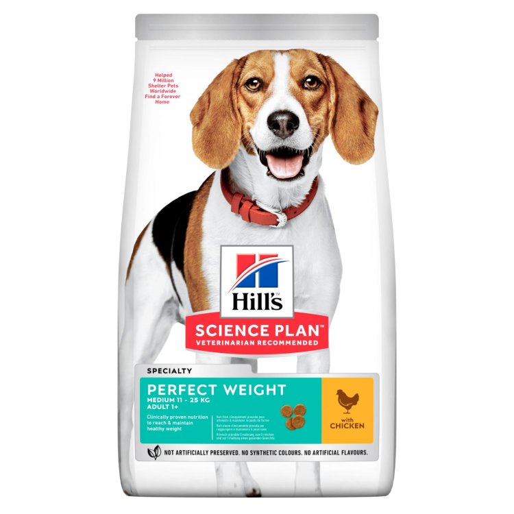 Hills (Хиллс) Science Plan Canine Adult Advanced Fitness Medium Chicken - Корм для средних пород собак с курицей