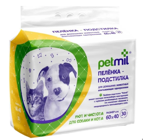 Petmil Пеленка-подстилка 60*40 30 шт